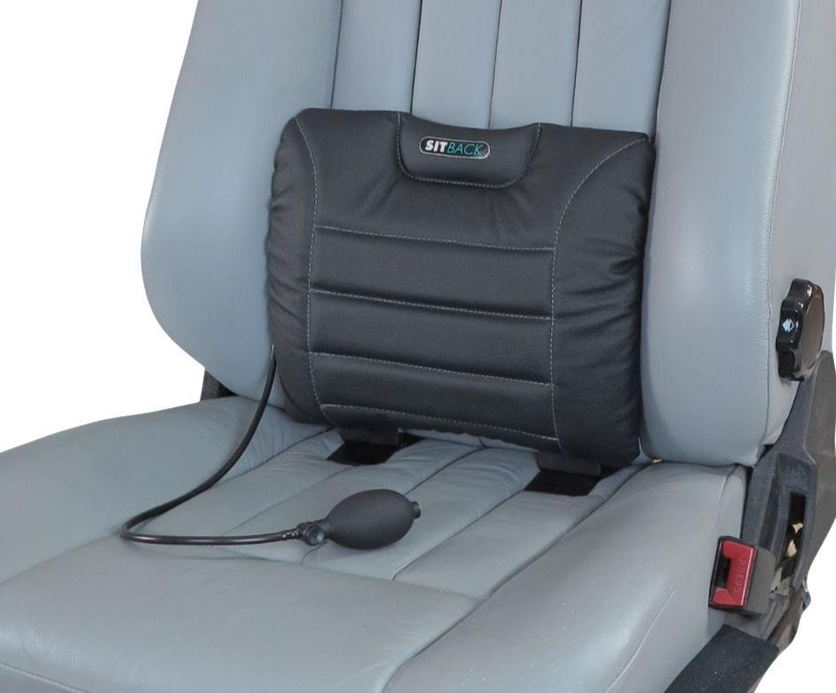 Bild des Artikels SITBACK AIR Fahrzeug Rückenkissen mit aufblasbarem Luftkissen Leder schwarz 